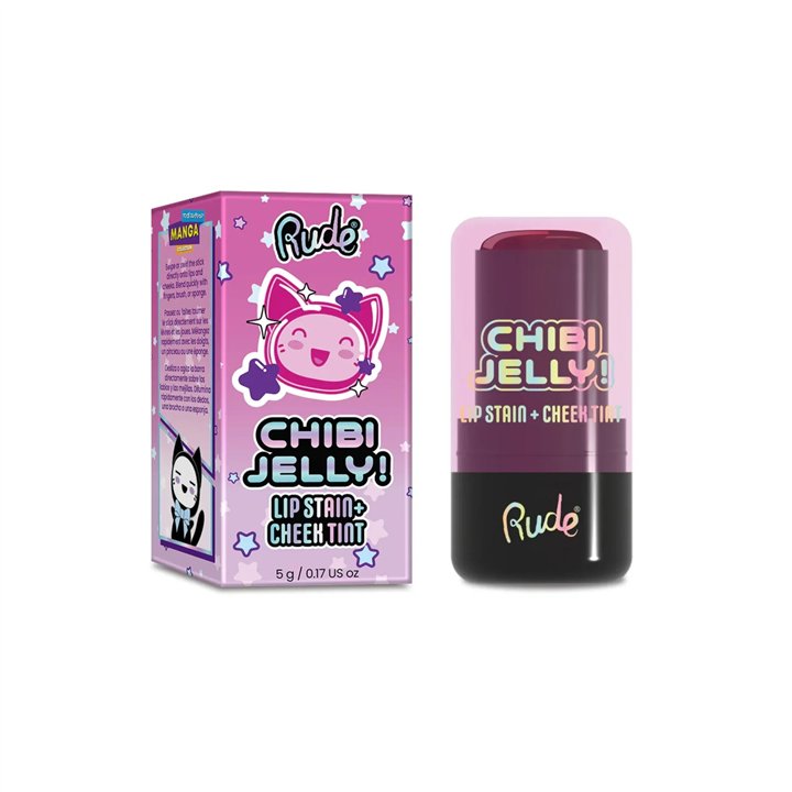 Rude Cosmetics, Chibi Jelly, Lip & Cheek Balm 2-In-1, Koneko, 5 g - Teknashop Ltd