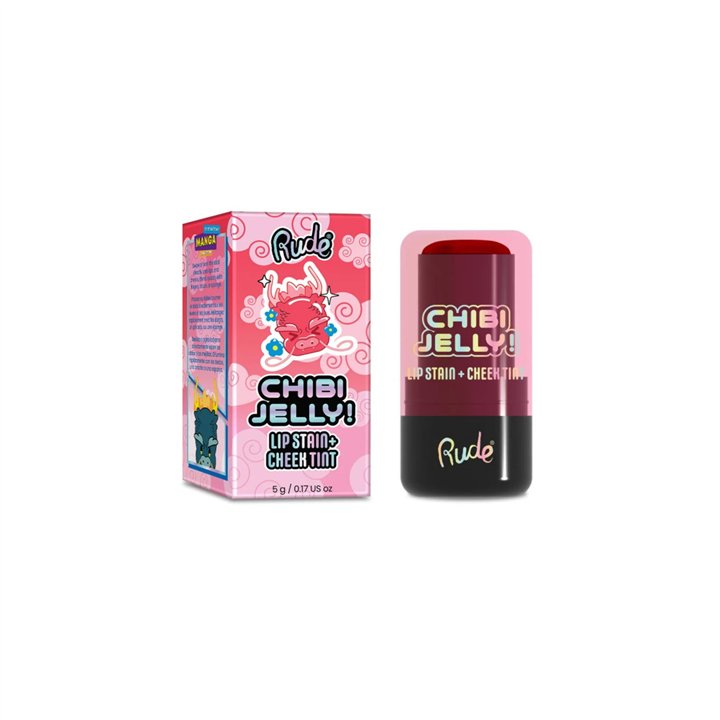 Rude Cosmetics, Chibi Jelly, Lip & Cheek Balm 2-In-1, Sakura, 5 g - Teknashop Ltd