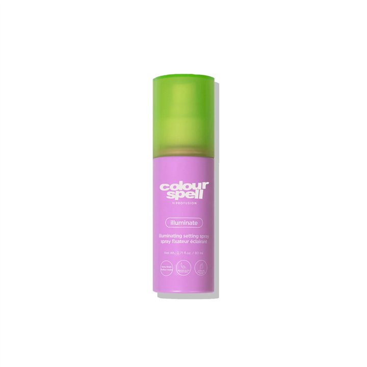 Profusion Cosmetics, Colour Spell, Illuminating, Makeup Fixer Spray, 80 ml - Teknashop Ltd