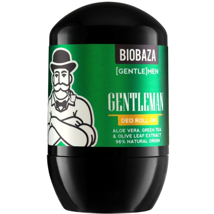 Biobaza, Gentlemen, Aloe Vera, Anti-Perspirant, Deodorant Roll-On, For Men, 50 ml - Teknashop Ltd