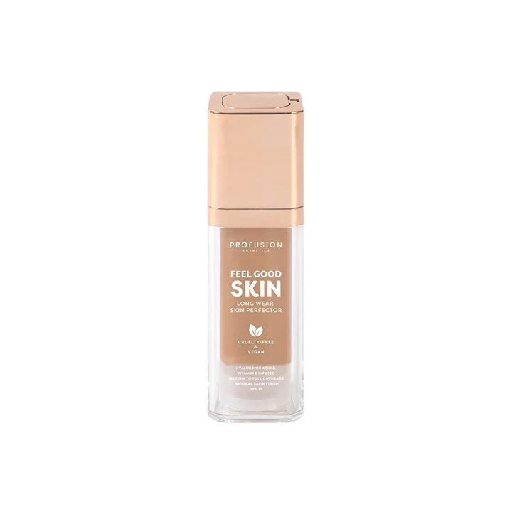 Profusion Cosmetics, Feel Good Skin, Satin Finish, Liquid Foundation, 300, Medium, SPF 15, 30 ml - Teknashop Ltd