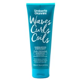 Umberto Giannini, Waves Curls Coils, Hair Shampoo, Defining & Moisturising, 250 ml - Teknashop Ltd