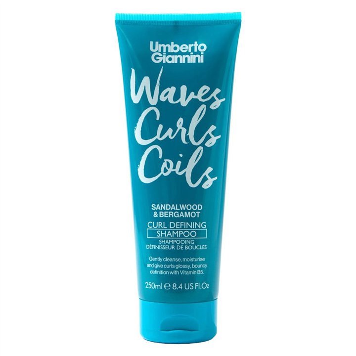 Umberto Giannini, Waves Curls Coils, Hair Shampoo, Defining & Moisturising, 250 ml - Teknashop Ltd