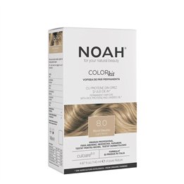 Noah, Permanent Hair Colour, Permanent Hair Dye, 8.0 Light Blonde, 140 ml - Teknashop Ltd