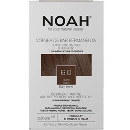 Noah, Permanent Hair Colour, Permanent Hair Dye, 6.0 Dark Blonde, 140 ml - Teknashop Ltd