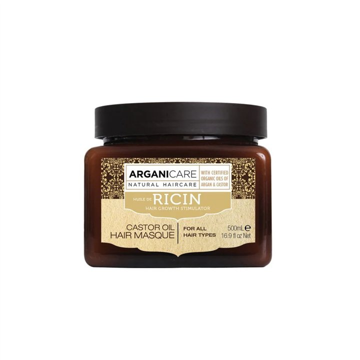Arganicare, Ricin, Hair Treatment Cream Mask, For Growth Stimulation, 500 ml - Teknashop Ltd