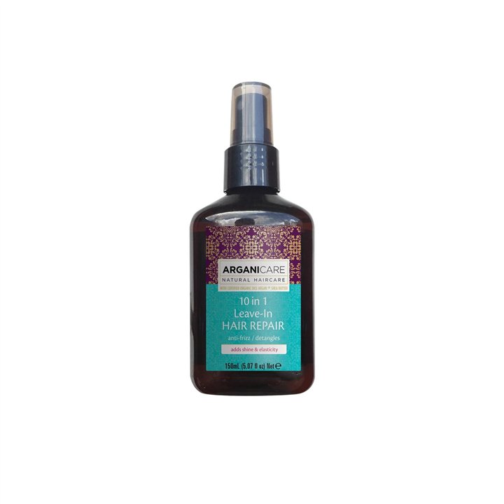 Arganicare, 10 in 1 Argan Oil & Shea Butter, Hair Leave-In Balm Spray, Detangling & Anti-Frizz, 150 ml - Teknashop Ltd