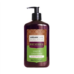 Arganicare, Macadamia, Hair Leave-In Conditioner, Nourishing & Repairing, 400 ml - Teknashop Ltd