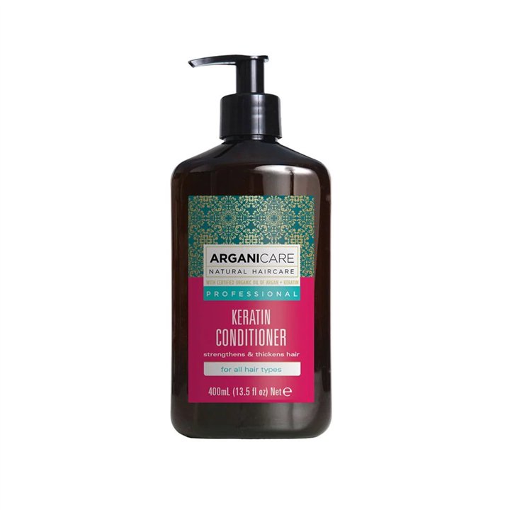 Arganicare, Keratin, Hair Conditioner, Nourishing & Strengthening, 400 ml - Teknashop Ltd
