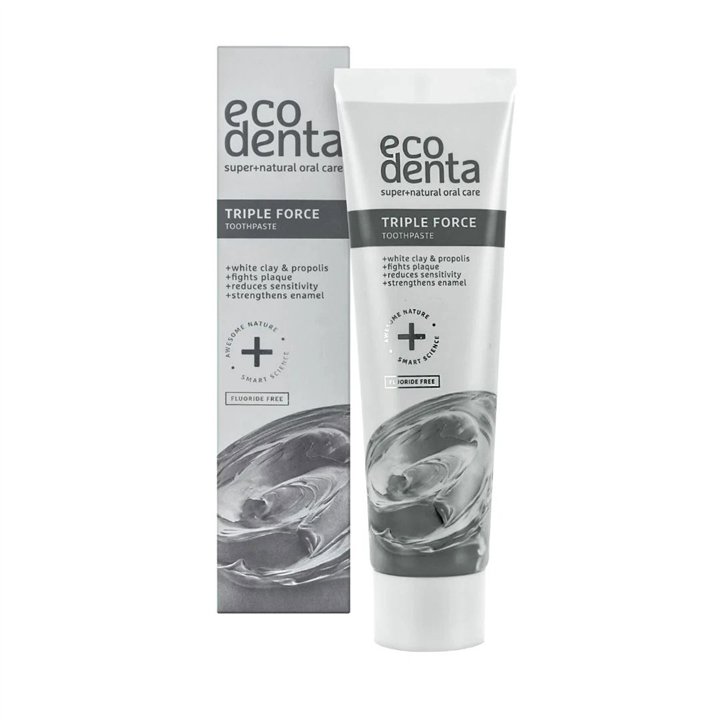Ecodenta, Triple Force, Sensitive Teeth & Anti-Plaque, Toothpaste, 100 ml - Teknashop Ltd