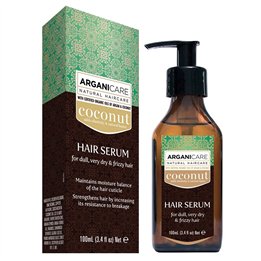 Arganicare, Coconut, Hair Serum, Strengthening & Nourishing, 100 ml - Teknashop Ltd