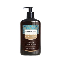 Arganicare, Coconut, Hair Leave-In Conditioner, Improves Elasticity, 400 ml - Teknashop Ltd