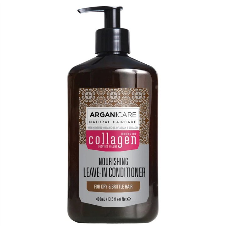 Arganicare, Collagen, Hair Leave-In Conditioner, Nourishing, 400 ml - Teknashop Ltd