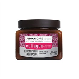 Arganicare, Collagen, Hair Treatment Cream Mask, Restructuring, 500 ml - Teknashop Ltd
