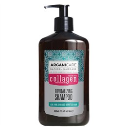 Arganicare, Collagen, Hair Shampoo, Revitalizing, 400 ml - Teknashop Ltd