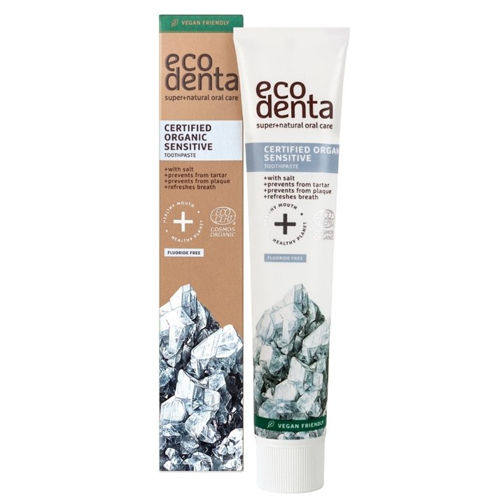 Ecodenta, Certified Organic Sensitive, Protective & Antiplaque, Toothpaste, 75 ml - Teknashop Ltd