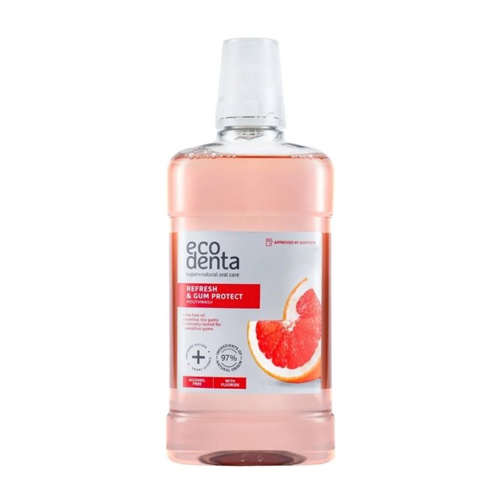 Ecodenta, Mouthwash, Grapefruit, Protective & Antiplaque, 500 ml - Teknashop Ltd