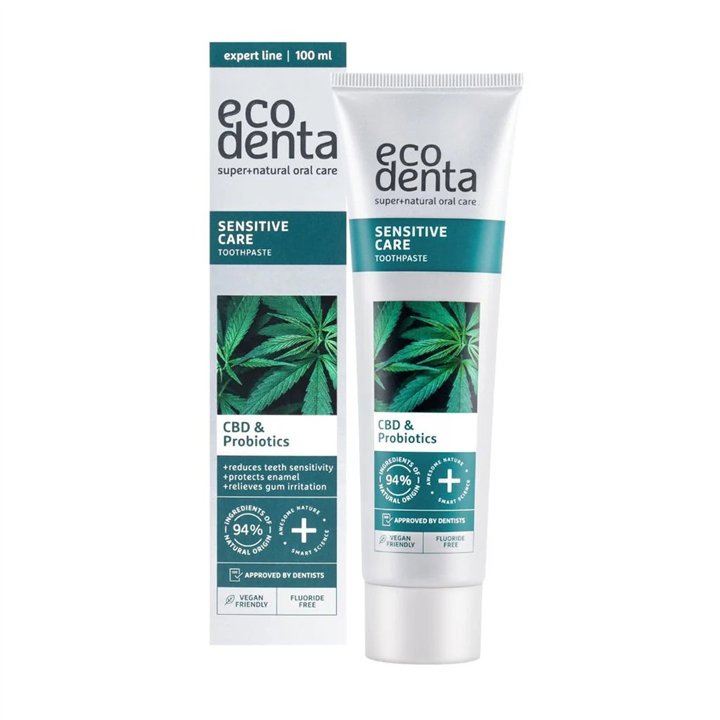 Ecodenta, Sensitive Care, Sensitive Teeth, Toothpaste, 100 ml - Teknashop Ltd