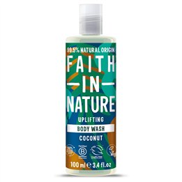 Faith In Nature, Coconut, Uplifting, Body Wash, 100 ml - Teknashop Ltd