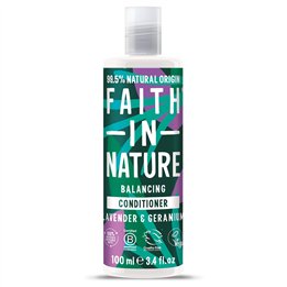 Faith In Nature, Lavender & Geranium, Hair Conditioner, Balancing, 100 ml - Teknashop Ltd