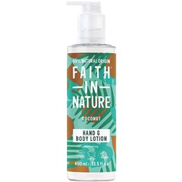 Faith In Nature, Coconut, Hydrating & Softening, Daily, Body Lotion, For Hands & Body, 400 ml - Teknashop Ltd
