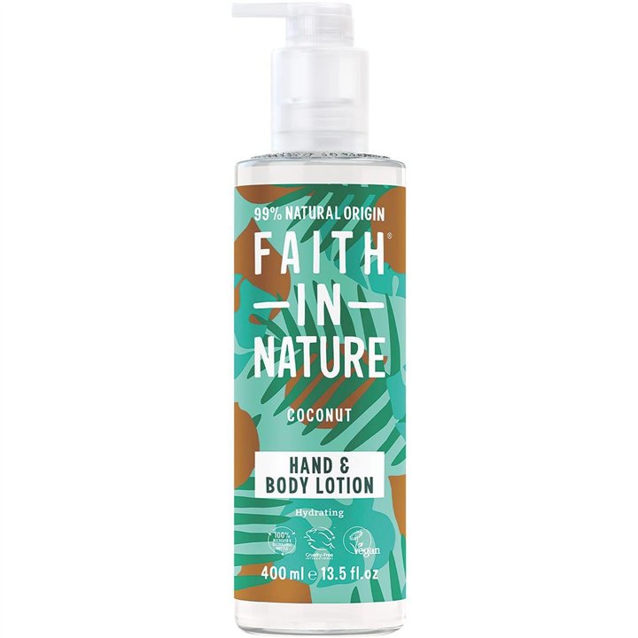 Faith In Nature, Coconut, Hydrating & Softening, Daily, Body Lotion, For Hands & Body, 400 ml - Teknashop Ltd