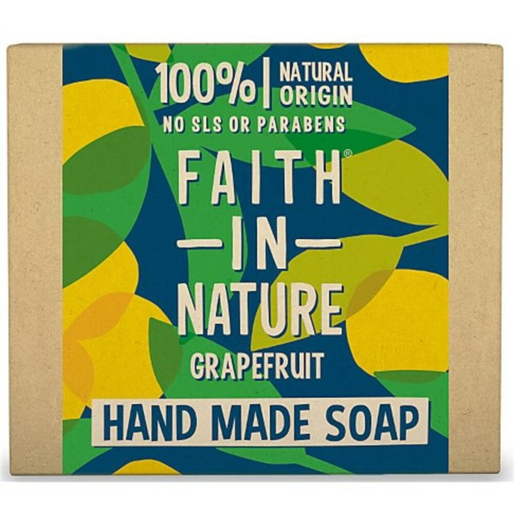 Faith In Nature, Grapefruit, Cleansing & Moisturising, Soap Bar, 100 g - Teknashop Ltd
