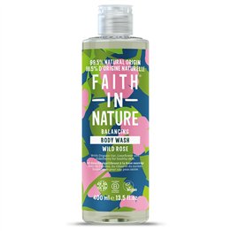 Faith In Nature, Wild Rose, Cleansing & Nourishing, Body Wash, Body, 400 ml - Teknashop Ltd