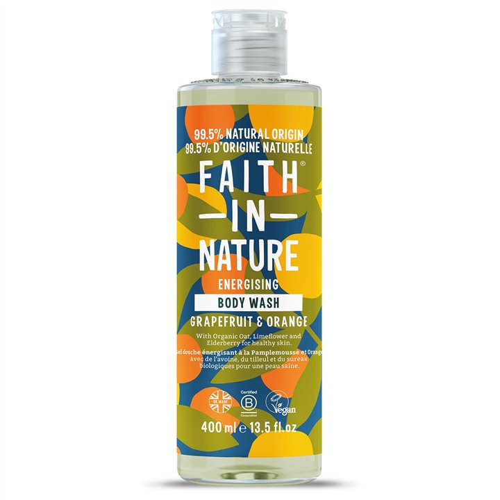 Faith In Nature, Grapefruit & Orange, Cleansing & Refreshing, Body Wash, 400 ml - Teknashop Ltd