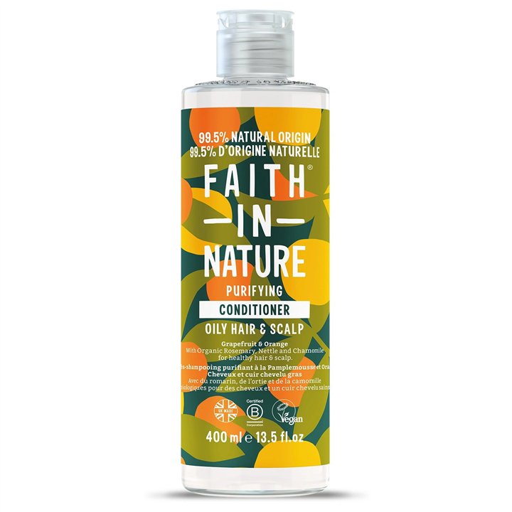 Faith In Nature, Grapefruit & Orange, Hair Conditioner, Cleansing & Purifying, 400 ml - Teknashop Ltd