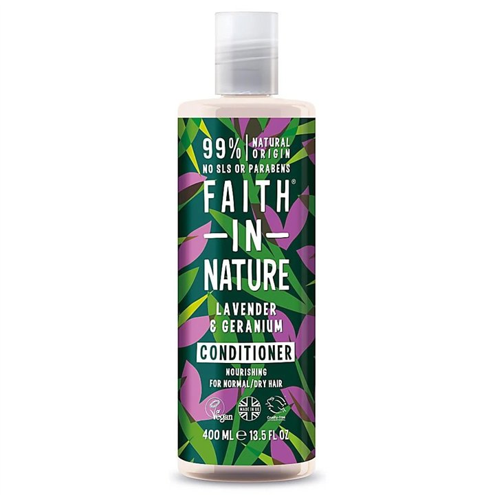 Faith In Nature, Lavender & Geranium, Hair Conditioner, Nourishing, 400 ml - Teknashop Ltd