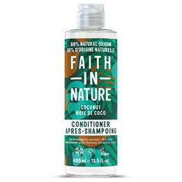 Faith In Nature, Coconut, Hair Conditioner, Hydrating & Softening, 400 ml - Teknashop Ltd