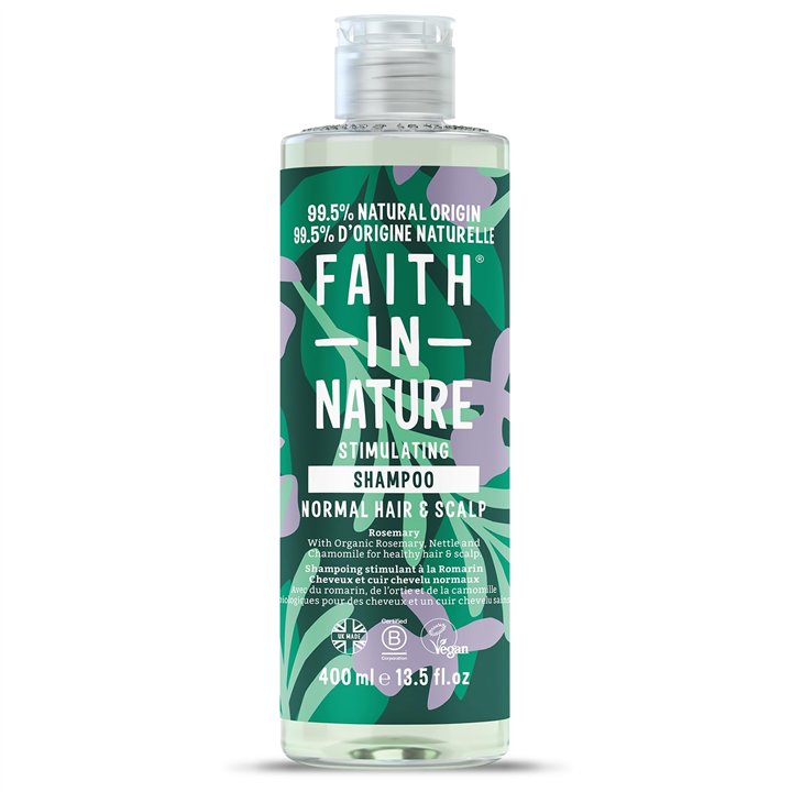 Faith In Nature, Rosemary, Hair Shampoo, Stimulating, 400 ml - Teknashop Ltd