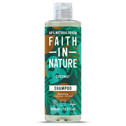 Faith In Nature, Coconut, Hair Shampoo, Hydrating & Moisturising, 400 ml - Teknashop Ltd