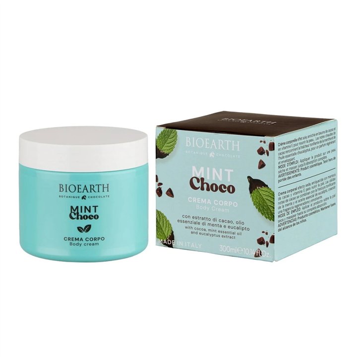 Bioearth, Mint Choco, Hydrating & Softening, Body Cream, Daily, 300 ml - Teknashop Ltd