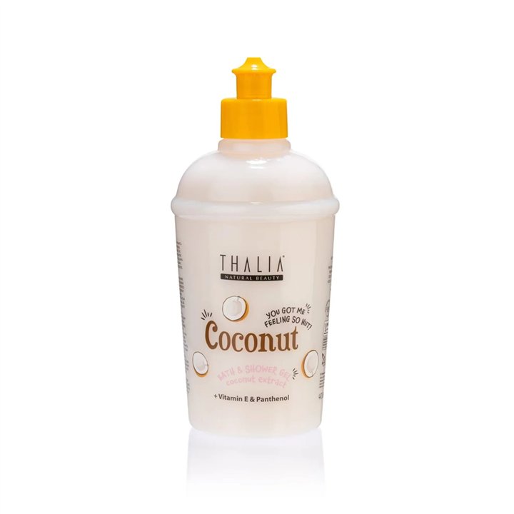 Thalia Natural Beauty, Coconut, Hydrating & Calming, Shower Gel, For All Skin Types, 400 ml - Teknashop Ltd