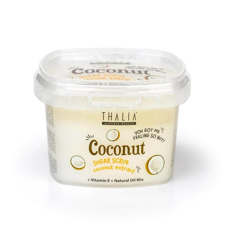 Thalia Natural Beauty, Coconut, Smoothing, Body Scrub, 300 ml - Teknashop Ltd