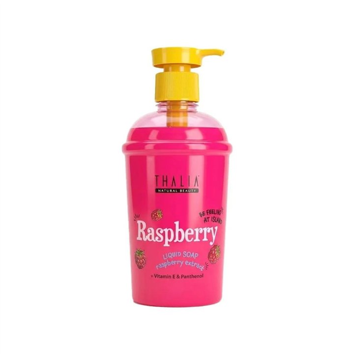 Thalia Natural Beauty, Raspberry, Cleansing & Hydrating, Liquid Soap, For Body & Hands, 400 ml - Teknashop Ltd
