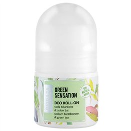 Biobaza, Green Sensation, Alcohol-Free, Refreshing, Green, Deodorant Roll-On, For Women, 20 ml - Teknashop Ltd
