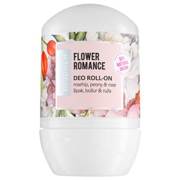 Biobaza, Flower Romance, Natural Ingredients, Refreshing, Floral, Deodorant Roll-On, For Women, 50 ml - Teknashop Ltd