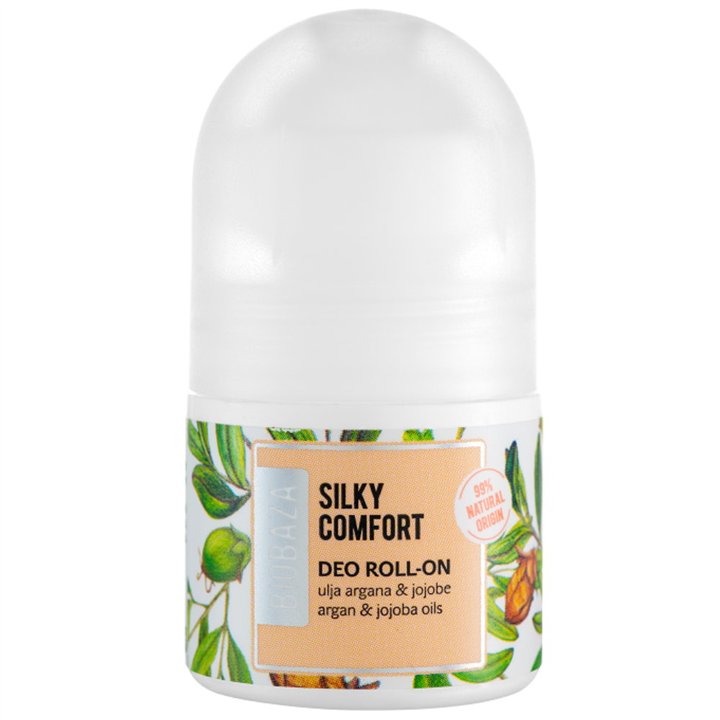 Biobaza, Silky Comfort, Natural Ingredients, Nourishing & Protecting, Shea Butter & Jojoba, Antiperspirant, For Women, 20 ml - T