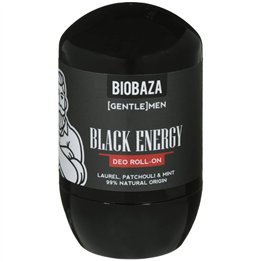 Biobaza, Black Energy, Alcohol-Free, Refreshing, Woody & Fresh, Deodorant Roll-On, For Men, 50 ml - Teknashop Ltd