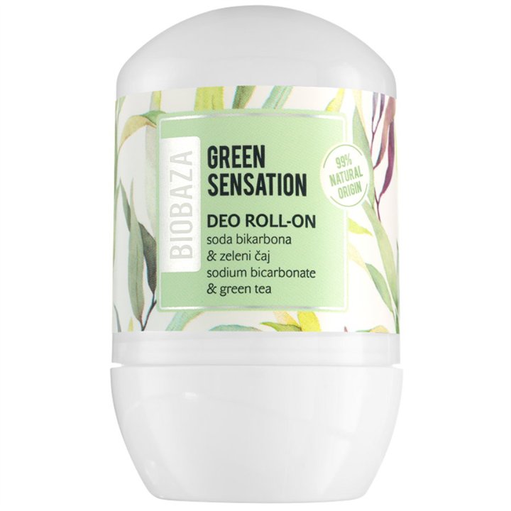 Biobaza, Green Sensation, Natural Ingredients, Green, Antiperspirant, For Women, 50 ml - Teknashop Ltd