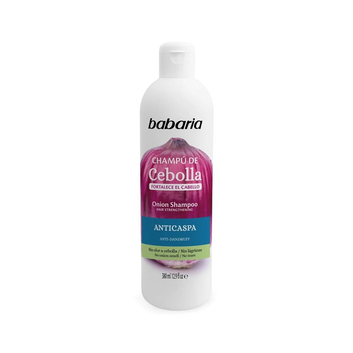 Babaria, Onion, Hair Shampoo, Anti-Dandruff & Strengthening, 380 ml - Teknashop Ltd