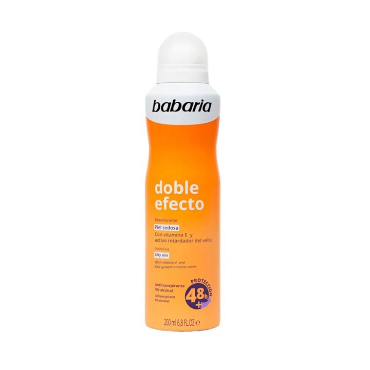 Babaria, Double Effect, Softening & Smoothing, Deodorant Spray, For Women, 200 ml - Teknashop Ltd