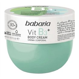 Babaria, Vitamin B3, Hydrating & Nourishing, Body Cream, Daily, 400 ml - Teknashop Ltd