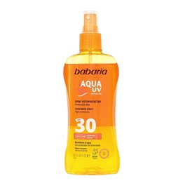 Babaria, Aqua UV, Sun Protection, Sunscreen Spray, SPF 30, 200 ml - Teknashop Ltd
