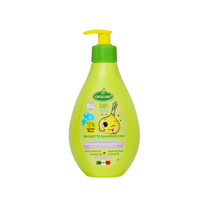 Cipollino, Baby Care, Shower Gel & Shampoo 2-In-1, 250 ml - Teknashop Ltd