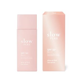 Slowpure, Glow Up Fluid Sun, Glowing, Day, Serum, For Face, SPF 50, 50 ml - Teknashop Ltd