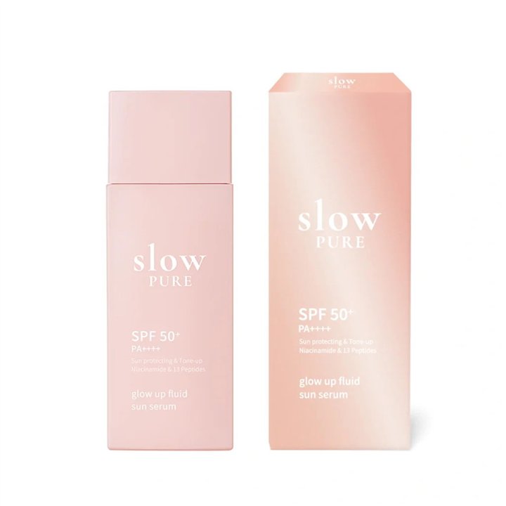 Slowpure, Glow Up Fluid Sun, Glowing, Day, Serum, For Face, SPF 50, 50 ml - Teknashop Ltd